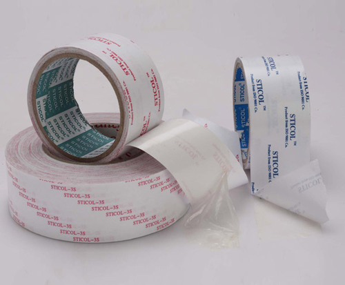 STICOL Double Sided Tissue Tape, Packaging Type : Corrugated Box, Paper Box