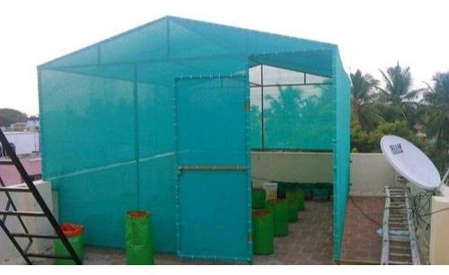 Polysheet Rooftop Polyhouse, Color : White, Green