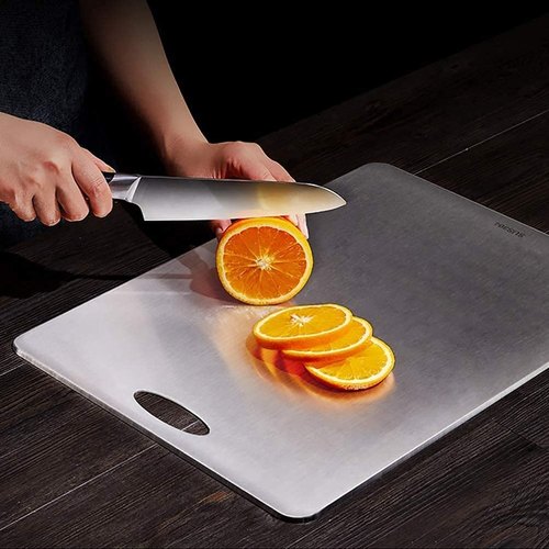 Stainless Steel Chopping Board, Color : Silver