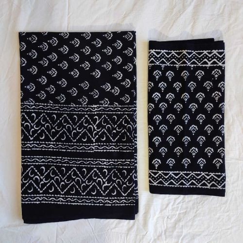 Suhaani Creations Cotton Hand Printed Bedsheet, For Home, Hospital, Hotel, Size : Multisizes