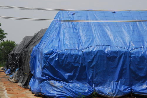 Color Coated LDPE Cap Covers, Color : Blue