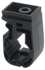 Polished Metal Classic Pipe Fixing Clip, Color : Black