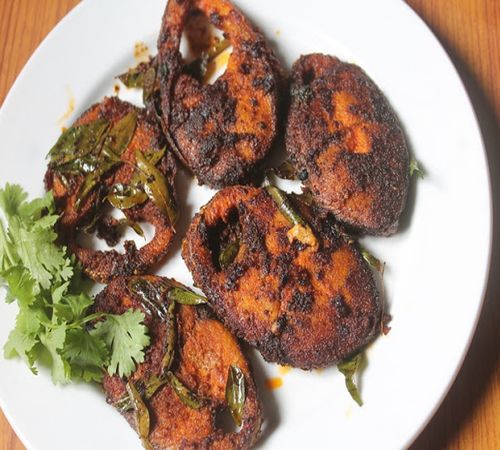 Anjal Fish Tawa Fry, For Food, Taste : Spicy