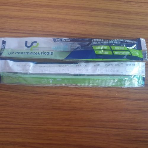 PP Stainless Steel Disposable Syringe, For Clinical, Hospital, Laboratory, Size : 10ml, 1ml, 20ml