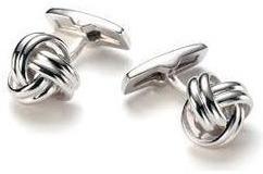 Metal Silver Cufflinks