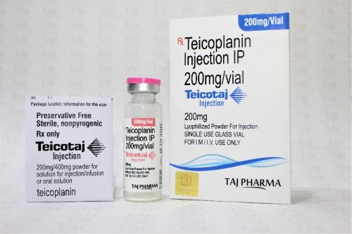 Teicoplanin Injection IP 200 Mg, Purity : 99.99%.