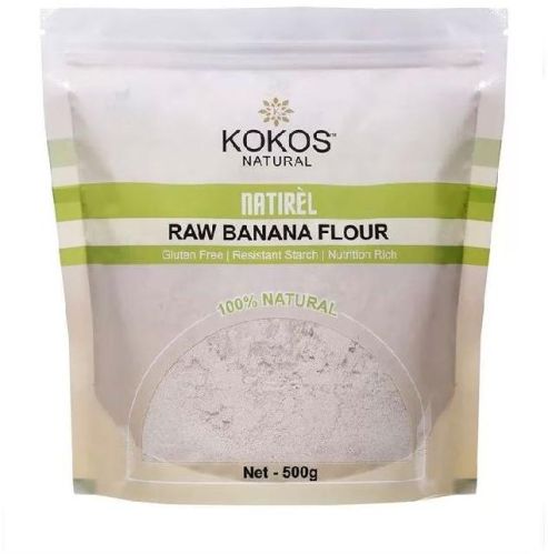 Kokos Natural Natirèl Raw Banana Flour, For Cooking Use, Feature : Free From Impurities, Good Taste