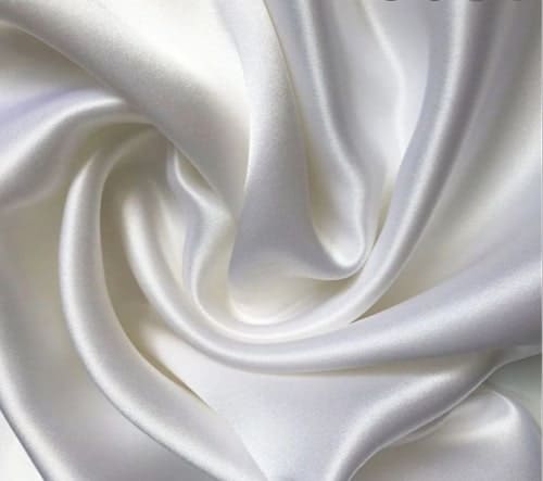 Mulberry Silk Fabrics, Color : White (RFD)