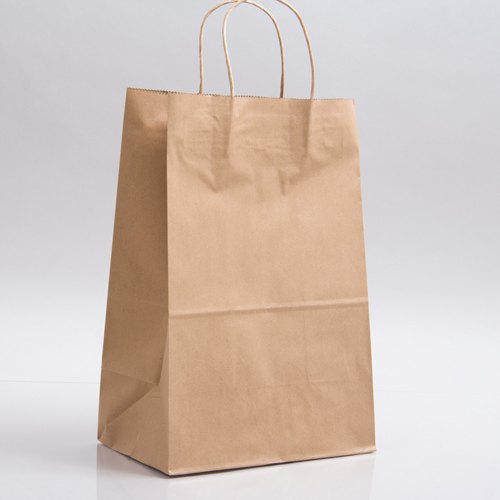 Plain Kraft Paper Bag, Color : Brown