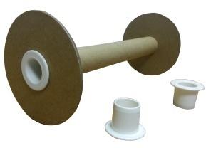 Plastic Paper Spools, Color : White