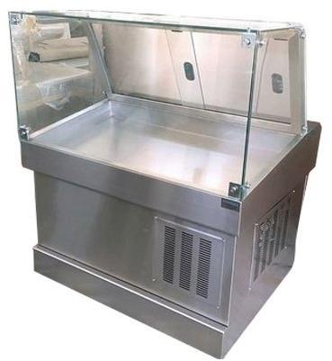 Electric Stainless Steel 150-200kg Fish Display Counter, Style : Simple