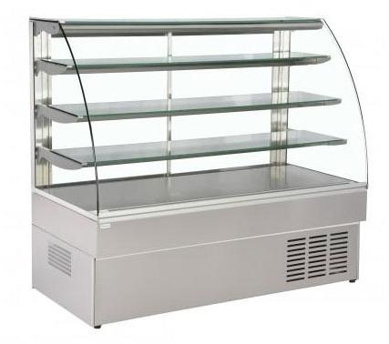 Electric Automatic Stainless Steel Display Counter, For Cake, Style : Curv