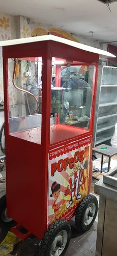 Gas Automatic Trolley Popcorn Machine, Feature : Good Capacity, High Performance