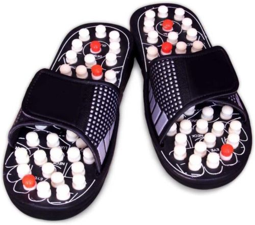 Rubber Plain Yoga Paduka, Color : Black