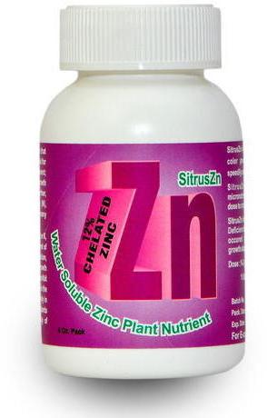 Micronutrients Zinc Plant Nutrient Fertilizer