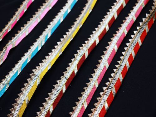 Gota Ribbon Lace, Pattern : Embroidery