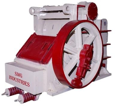 Semi Automatic Powder Coated Electric Double Toggle Jaw Crusher, For Industrial, Specialities : High Performance