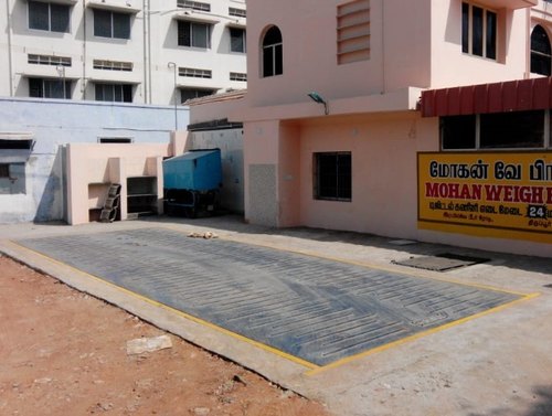 Mild Steel 20M Pit Type Weighbridge, Weighing Capacity : 150 Ton