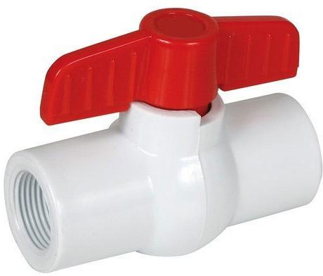 PVC Ball Valve, Color : White Red