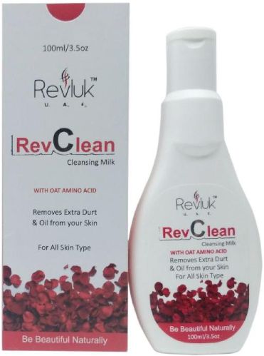 Revclean Cleansing Milk, For Personal Use, Packaging Type : Plastic Bottle