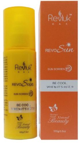 Revluk Revosun Sun Screen Lotion, For Home, Parlour, Color : Creamy