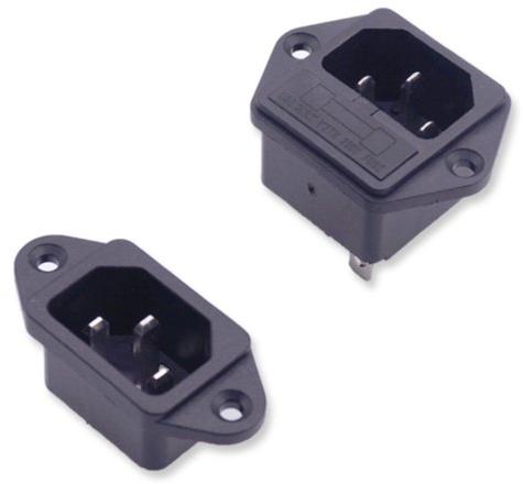 ABS AC SOCKET, Color : BLACK