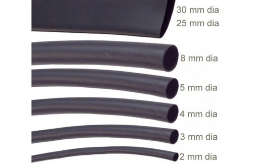 PVC Heat Shrinkable Sleeves, Color : Black