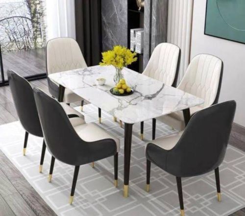 Polished Marble Dining Set, For Home, Hotel, Restaurant, Feature : Easy To Place, Stylish