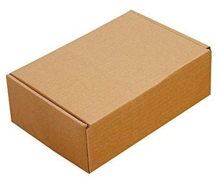 Paper Plain Brown Corrugated Packaging Box, Size : 12x6x4 Inch