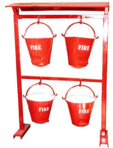 Conical Fire Bucket, Color : Red