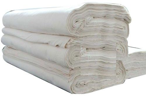 Plain Cotton Fabric, Color : White
