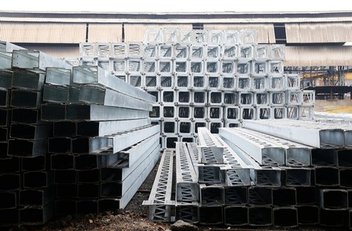 Galvanized Steel Railway Ohe Structures, Length : 9.5 Meter