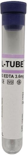 L-TUBE K3 EDTA Non Vacuum Single Cap