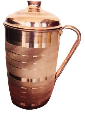 Copper Jug, For Water Storage, Shape : Round