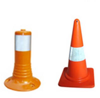 Conical HDPE Traffic Cone, Color : Orange