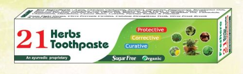 21 Herbs Toothpaste, Feature : Anti-Bacterial, Basic Cleaning, Heal Gum Disease