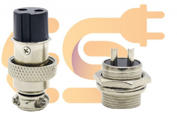 GX16 2 Pin 5A Male and Female Metal Aviation Connector