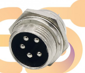GX16 Male 5 Pin 5A Metal Aviation Connector