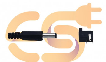 Male Plug and Female Jack 3 Pin PCB Panel Mount DC Power Connector