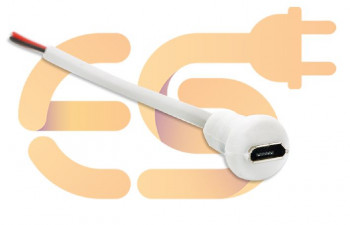 Micro USB Female Jack Wire Data Charge Cable Connector