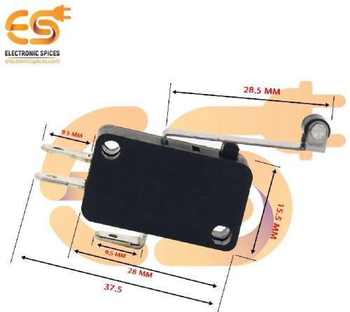 T125 16A 250V SPCO Hinge Roller Lever Arm Plastic