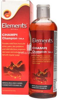 Elements Wellness Champi Champion Oil, Packaging Type : Plastic Bottle