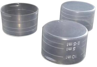 HDPE Plastic Measuring Cup, Size : 2.5 - 10 Ml