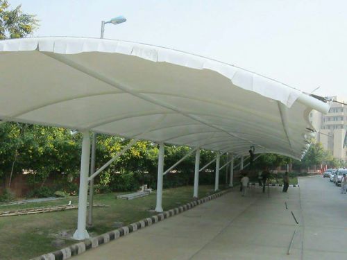 Car Parking Tensile Structure, Cover Material : PVC