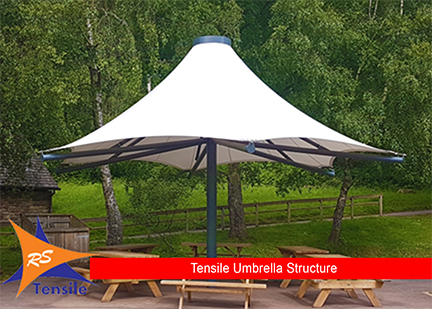 Tensile Umbrella Structure, For Exhibition, Cover Material : Polyester