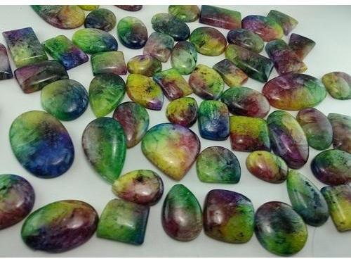 Polished Druzy Gemstone, For Jewellery, Color : Multi Colour