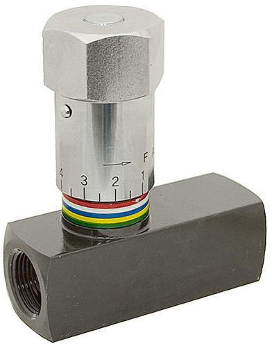 High Metal Hydraulic Flow Control Valve, For Gas Fitting, Oil Fitting, Water Fitting, Color : Silver