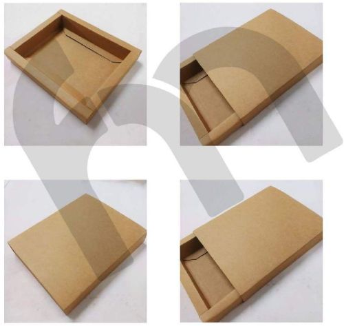 Plain Cardboard Sliding Packaging Box, Color : Brown