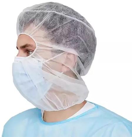 Iya International Non-woven Plain Surgical Hood Cap For Hospital, Cleaning Industies, Etc