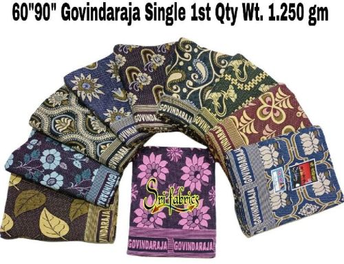 SRI FABRICS Cotton Jacquard Bed Sheet, For Home, Hotel, Lodge, Picnic, Size : 60'90'